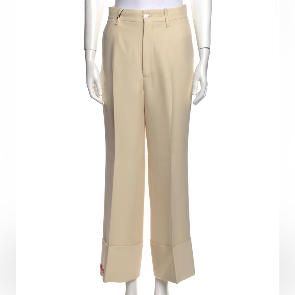 GUCCI - NWT Loved Embroidered Wide Leg Pants